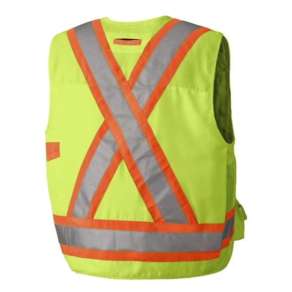 "Pioneer High Visibility Surveyor Safety Vest, Size L" - Picture 3 of 9